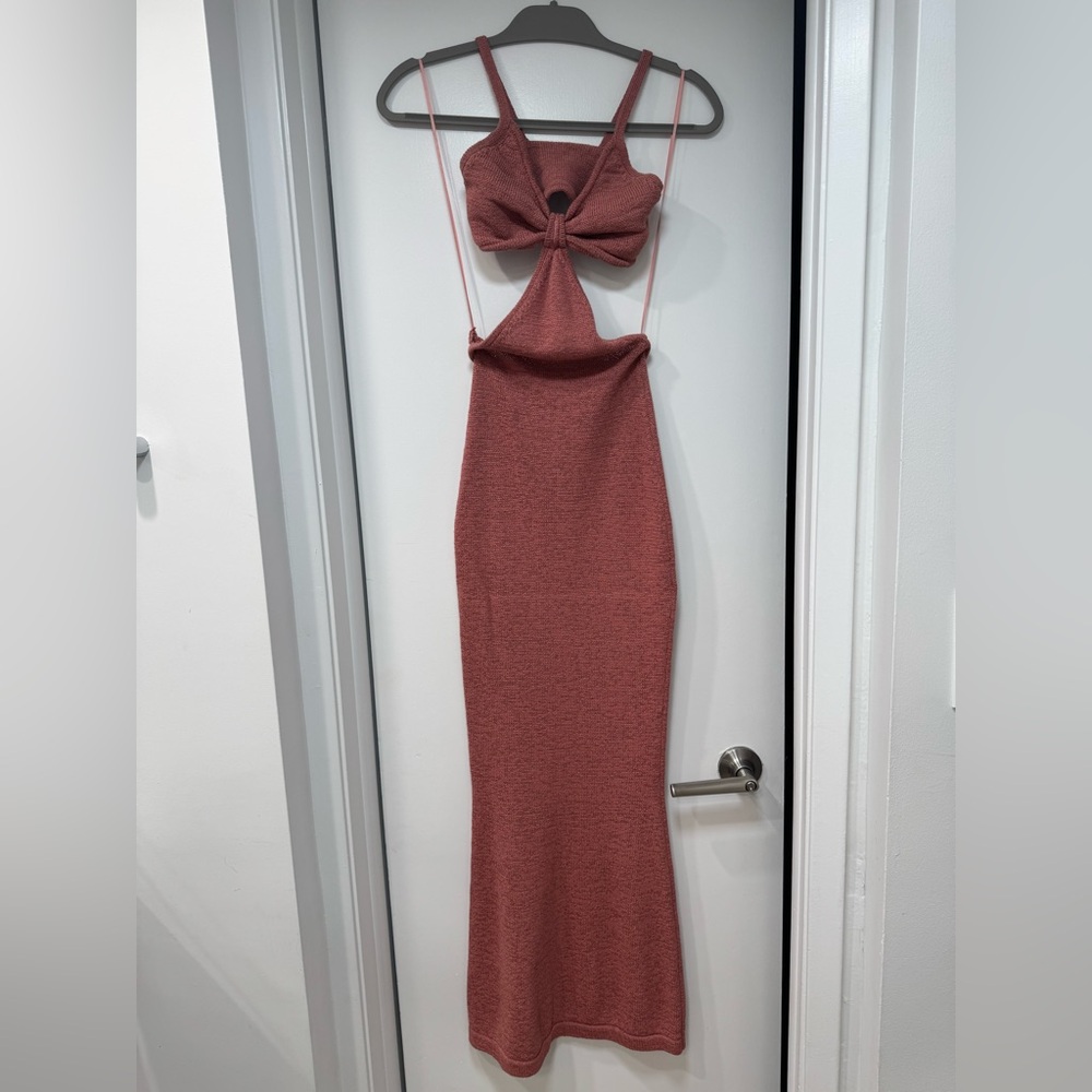 Cult Gaia Backless Pink Dress